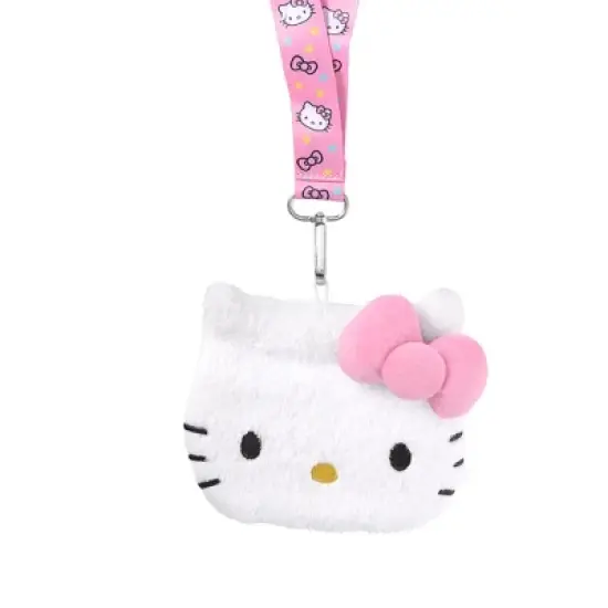 Sanrio Hello Kitty Coin Purse ID Holder Travel Lanyard image {2}