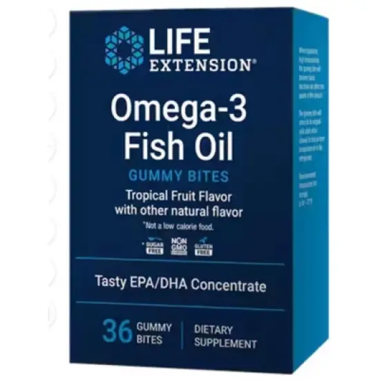 Omega -3 Fish Oil Gummy Bites by Life Extension  -  36 Gummy image {2}