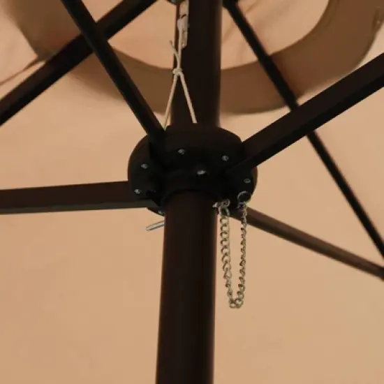 Rectangular Outdoor Patio Market Umbrella with Extra Large Base and Sand Bags - Captiva Designs image {7}