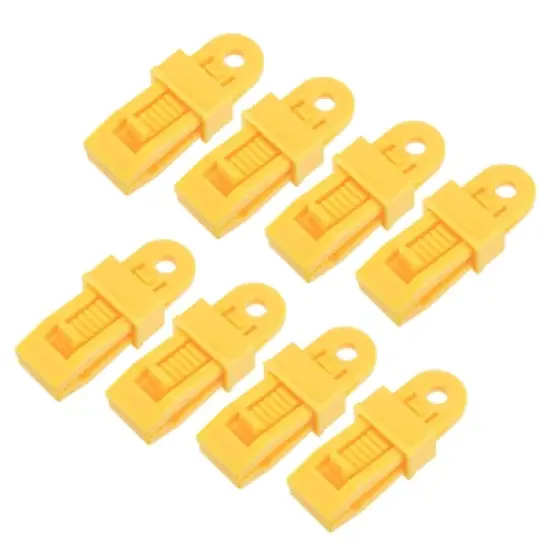 Unique Bargains Plastic Waterproof Weather-Resistant Lightweight Tarp Clips 12 Pcs image {9}