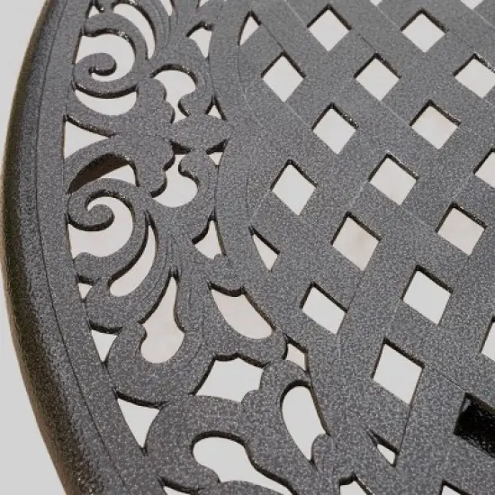 Hallandale Sarasota 5pc Cast Aluminum Patio Dining Set - Bronze - Christopher Knight Home image {5}