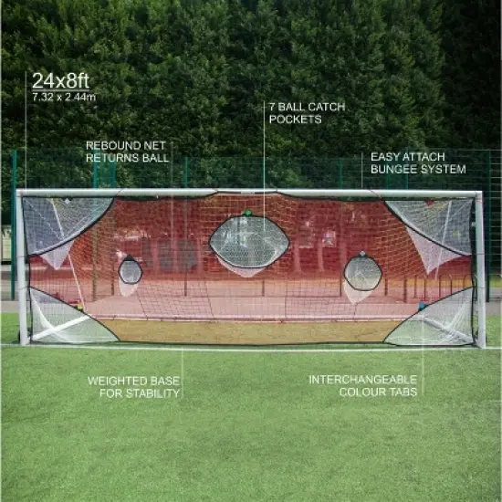 QUICKPLAY Target Net for Soccer Goals (excl. goal) (4 sizes) image {4}