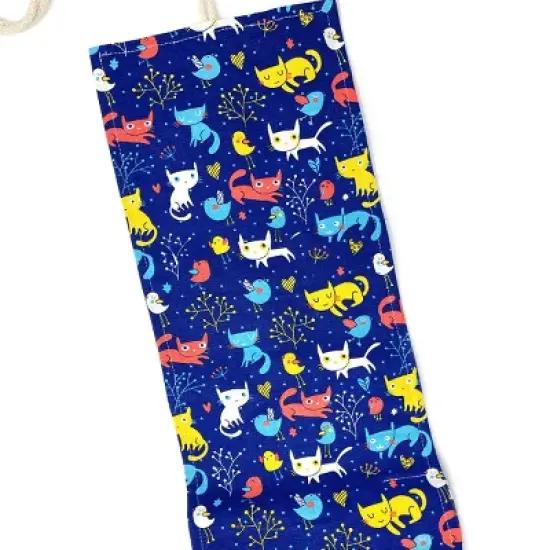 Wrapables Pencil Roll Organizer, Colored Pencil Wrap Pouch (72 slots), Cats & Birds image {2}