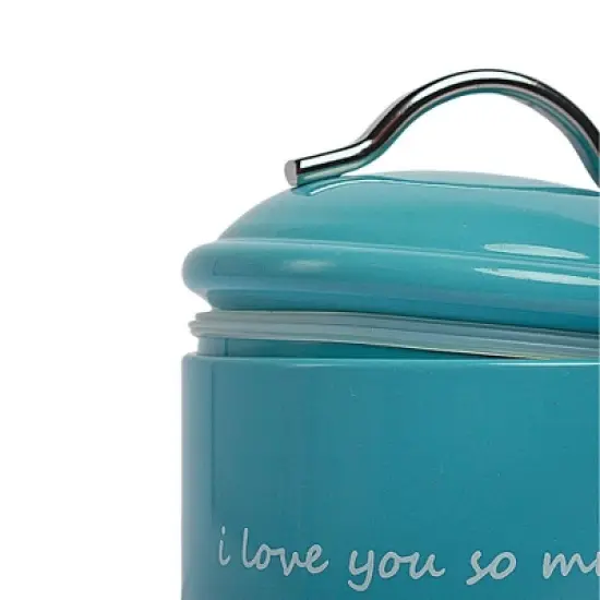 American Pet Supplies I Love You So Much Dog Treat Canister Gift Set (Pink and Blue) image {4}