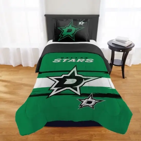 Sweet Home Collection NHL Dallas Stars Comforter & Pillow Sham Set image {3}