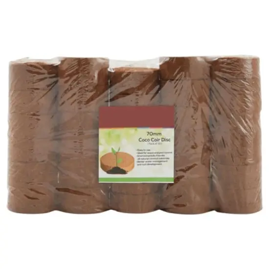 Farmlyn Creek 30 Pack Compressed Coco Coir Plant Pot Pellets Disc, Bulk Gardening Seed Starters for Soil Mix, 2.75 In image {6}