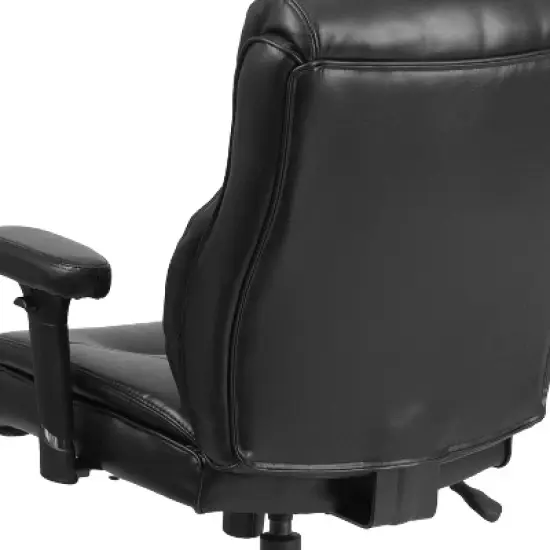 Flash Furniture HERCULES Series Big & Tall 400 lb. Rated Swivel Ergonomic Task Office Chair with Clean Line Stitching and Adjustable Arms image {5}