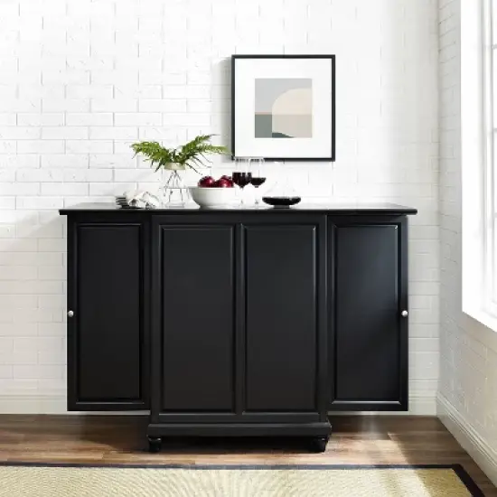 Cambridge Expandable Bar Cabinet Black - Crosley image {2}