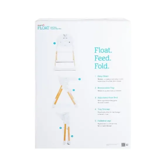 Munchkin Float Easy Clean Foldable High Chair - Compact Modern Design image {6}