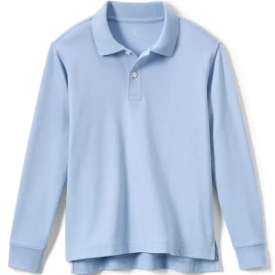 Lands' End Kids Short Sleeve Interlock Polo Shirt image {5}