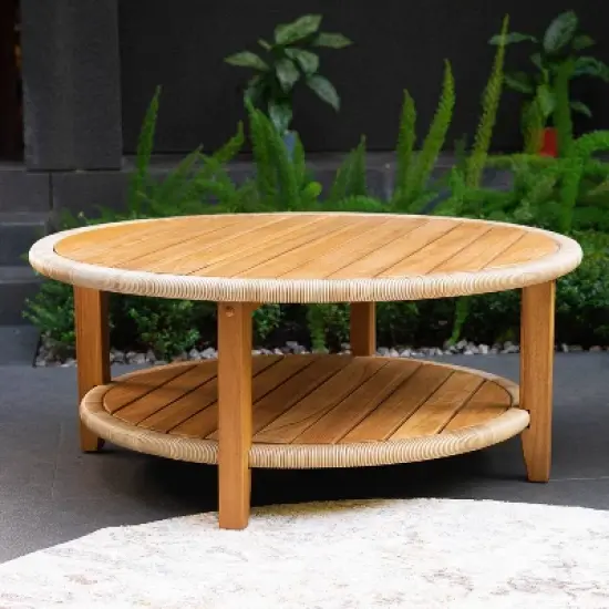 Cambridge Casual Seaside Teak Outdoor Coffee Table Teak Brown image {15}