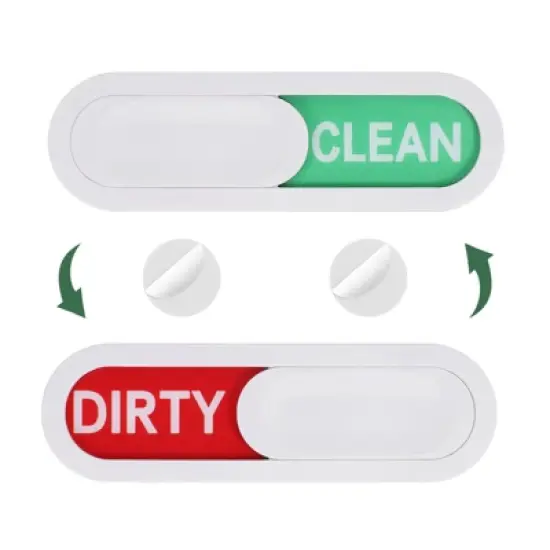 Unique Bargains Non-Scratch Dishwasher Clean Dirty Indicating Magnet image {9}