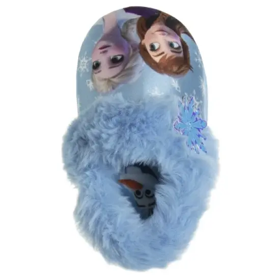 Disney Frozen Anna and Elsa Dual Sizes Girls Slippers. (Toddler/Little Kids) image {5}