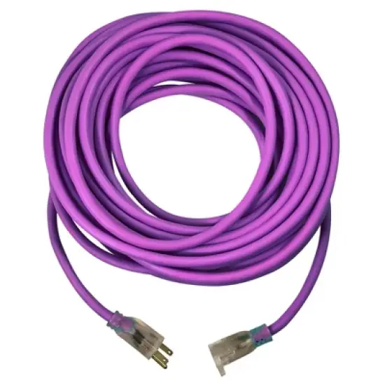 USW 14/3 40ft Fluorescent Purple Extension Cord image {2}