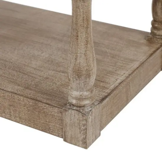LuxenHome Upholstered Beige Linen Entryway and Bedroom Bench. image {10}