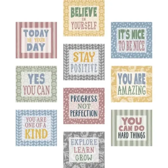 Teacher Created Resources&reg; Classroom Cottage Positive Sayings Accents, 30 Per Pack, 3 Packs image {1}