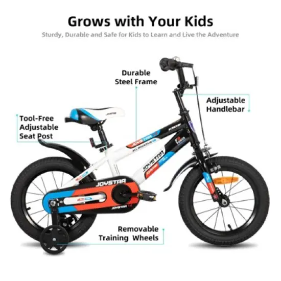 JOYSTAR Sports Kids Bike for Boys and Girls, 12 14 16 20 Inch Kids Bicycles with Training Wheels image {3}