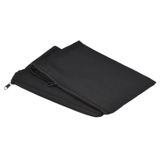 Unique Bargains Canvas Makeup Pencil Organizing Blank DIY Craft Zipper Pouches 10 Pcs image {4}