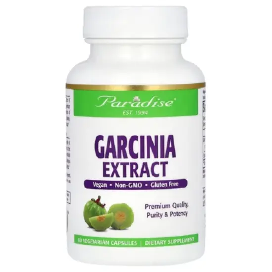 Paradise Herbs Garcinia Extract, 500 mg, 60 Vegetarian Capsules image {3}