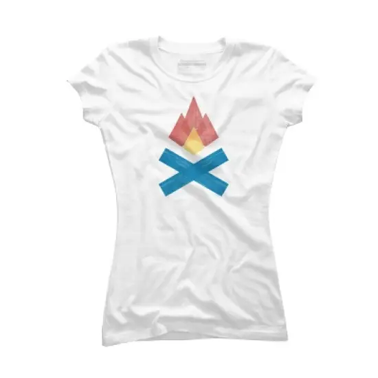 Junior's Design By Humans Campfire By elcorette T-Shirt image {4}