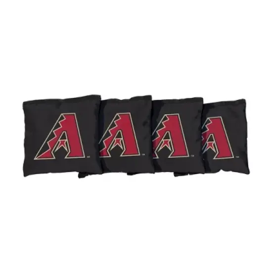 MLB Arizona Diamondbacks Corn-Filled Cornhole Bags Black - 4pk image {1}