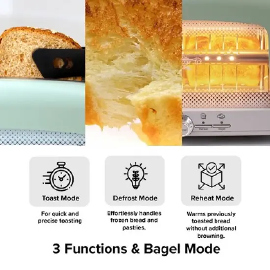Sengoku HeatMate Compact Countertop Graphite Technology Toaster Oven with 4 Non-Stick Pans for Toasting and Baking image {3}