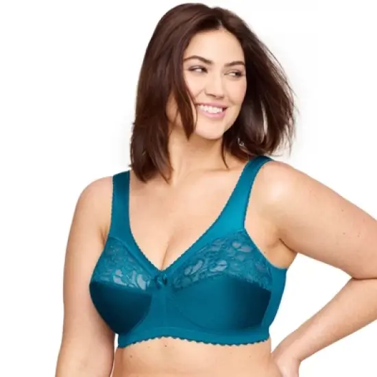 Glamorise Womens MagicLift Original Support Wirefree Bra 1000 Dark Teal image {2}