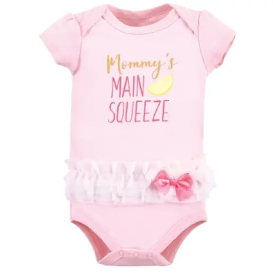 Little Treasure Baby Girl Cotton Bodysuits 3pk, Main Squeeze image {3}