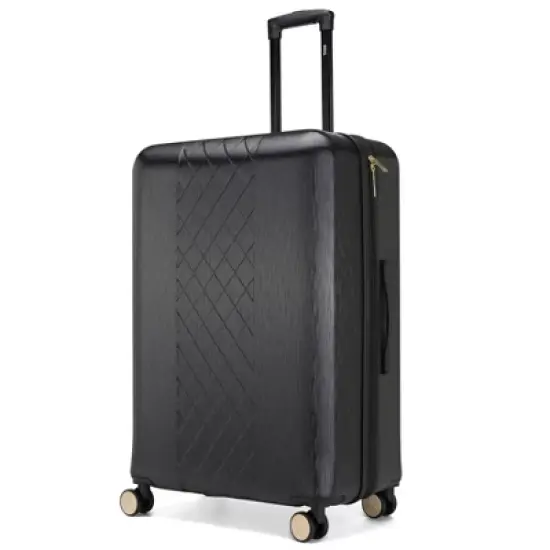 Badgley Mischka Diamond Expandable Hardside Checked 3pc Luggage Set image {4}