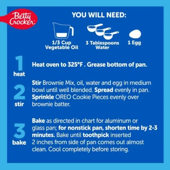 Betty Crocker Oreo Brownie Mix - 9.3oz image {3}