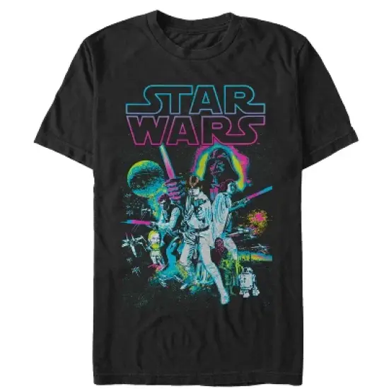 Men's Star Wars Neon Collage T-Shirt image {3}