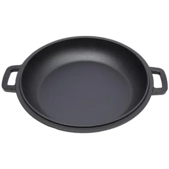 SEVOBAL Grill Cookware 2 in 1 Dutch Oven with Skillet Lid for Versatile Outdoor Cooking Use Area, Black, 12.5"*10.2"*6.2" image {1}