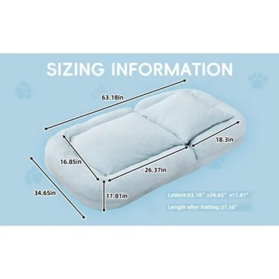 Folding Sofa Chair with 5 Adjustable Positions Plush Floor Lounge Chair for Gaming, Meditation, and Relaxation image {12}