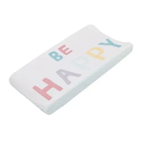 Little Love by NoJo "Be Happy" Multi Color Polka Dots 2 Piece Super Soft Changing Pad Covers image {1}