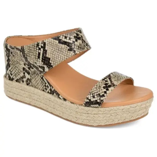 Journee Collection Womens Alissa Tru Comfort Foam Wedge Heel Espadrille Sandals image {12}