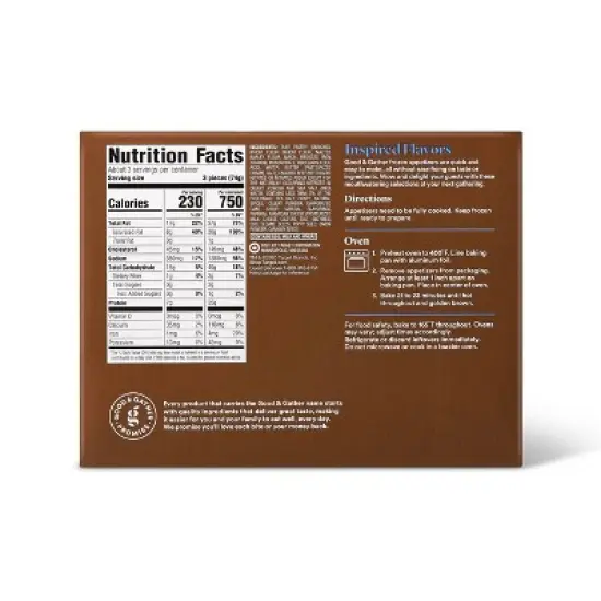 Frozen Parmesan Pastry Wrapped Mini Uncured Beef Hot Dogs - 8.7oz/10ct - Good & Gather&trade; image {1}