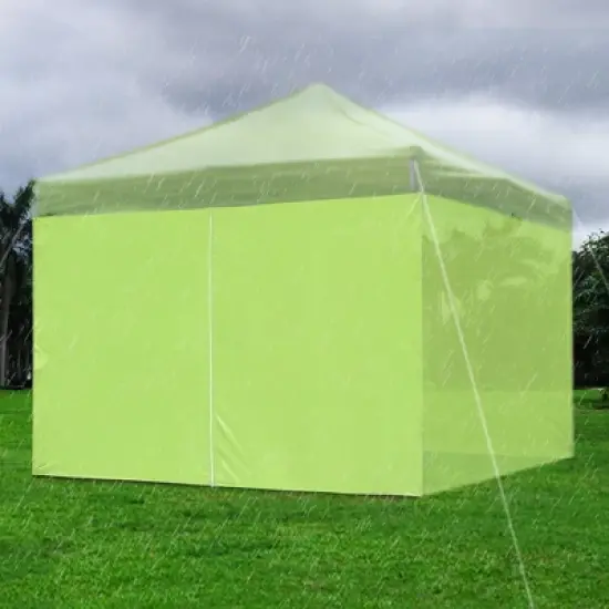 InstaHibit Universal Sidewall Zipper UV30+ Fits 10x10ft Canopy Picnic 1 Piece Green image {3}