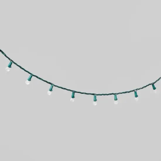 60ct LED Faceted Sphere Christmas String Lights with Green Wire - Wondershop&trade; image {2}