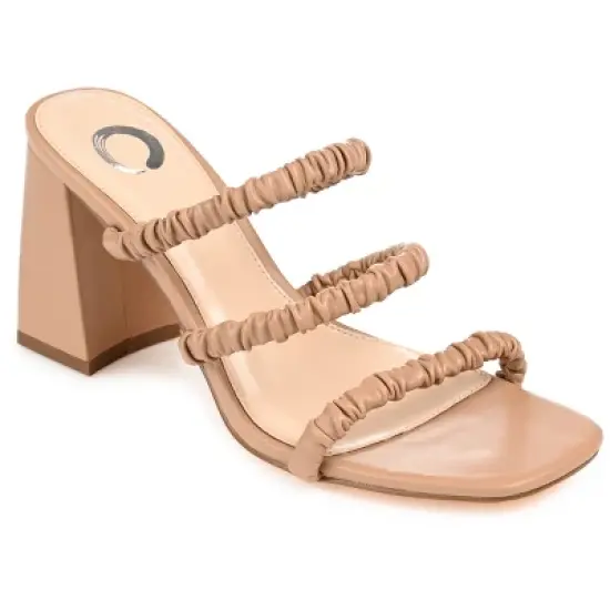 Journee Collection Womens Reagaan Tru Comfort Foam Open Square Toe Block Heel Sandals image {12}