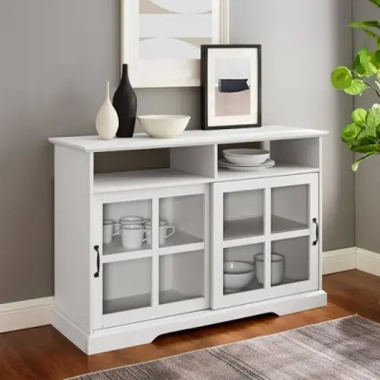 Leopold Window Pane Sliding Door Sideboard - Saracina Home image {7}