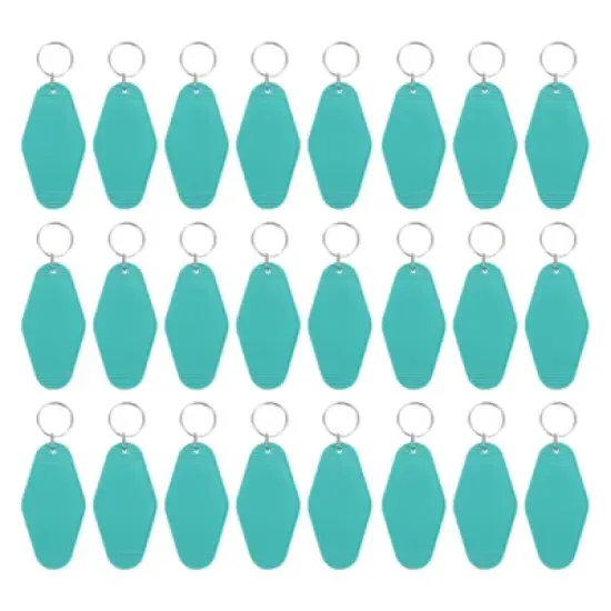 Unique Bargains Blank Vintage Motel Hotel Keychains Key Tag 24 Pcs image {18}