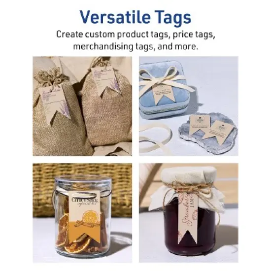 Avery Banner Flag Tags, 1-1/2" x 2-1/3", Kraft Brown, 375 Total image {3}