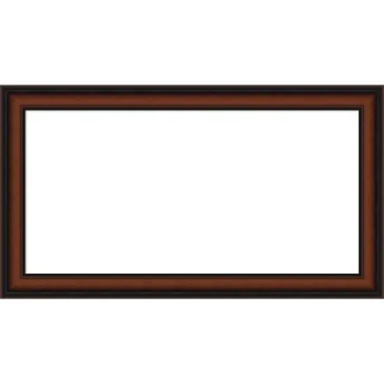 Amanti Art Cyprus Walnut Narrow Framed Dry Erase Magnetic Board image {11}