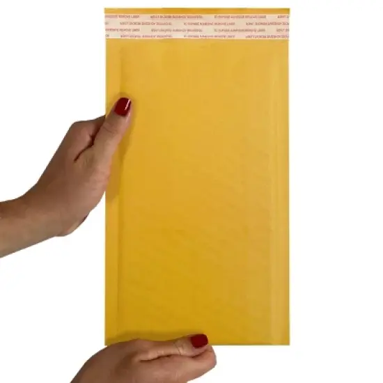 UOFFICE Pack of 20 Kraft Bubble Mailers 5" x 10" - #00 Self-Seal Padded Envelopes image {4}