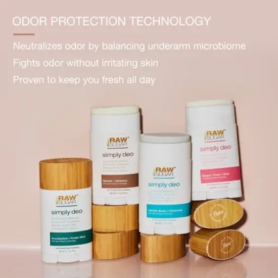 Raw Sugar Simply Deo Solid Deodorant - Eucalyptus + Fresh Mint - 2.7oz image {8}