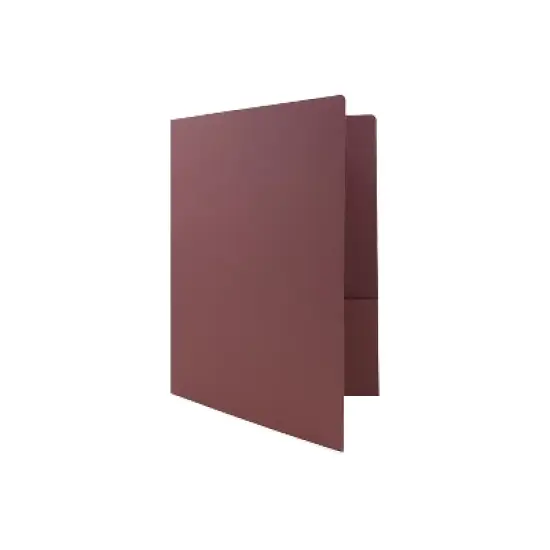 JAM Paper 2-Pocket School Folders Burgundy 100/Pack (166628527CZ)  image {3}