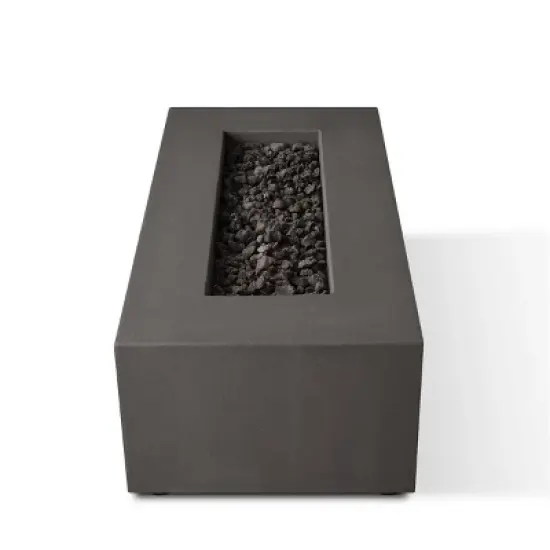 Caraga Casual Rectangle Propane Fire Table Carbon - Jensen Co. image {3}