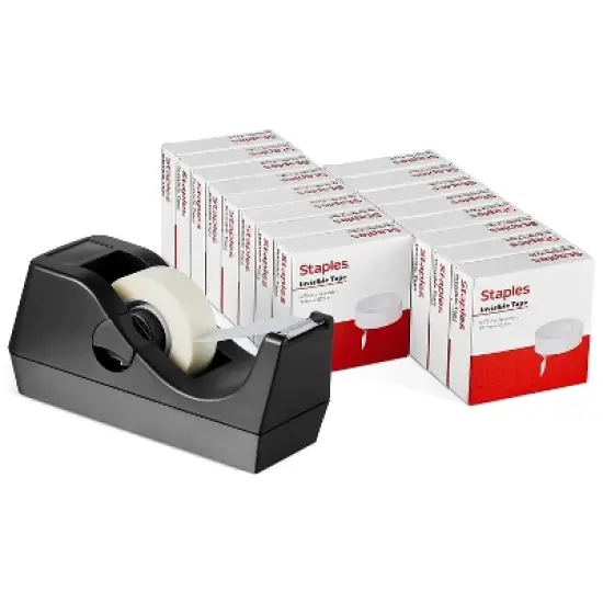 Staples Value Pack w/ 16 rolls of tape and Dispenser 52431-P16BD image {7}