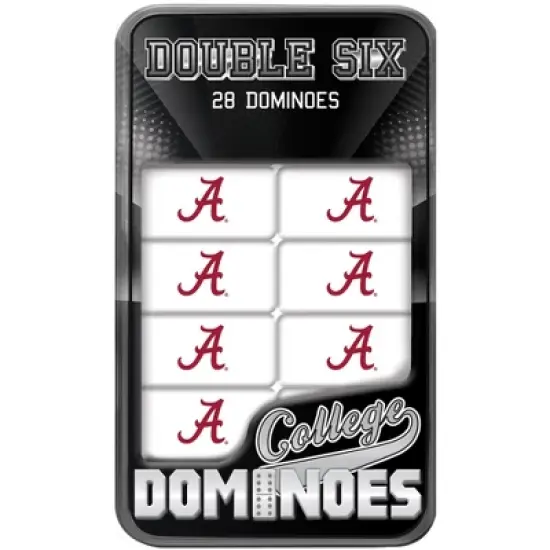 MasterPieces Officially Licensed NCAA Alabama Crimson Tide 28 Piece Dominoes Game for Adults image {1}