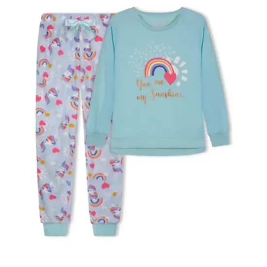 Sleep On It Girls My Sunshine Soft Fleece 2-Piece Pajama Sleep Set image {9}